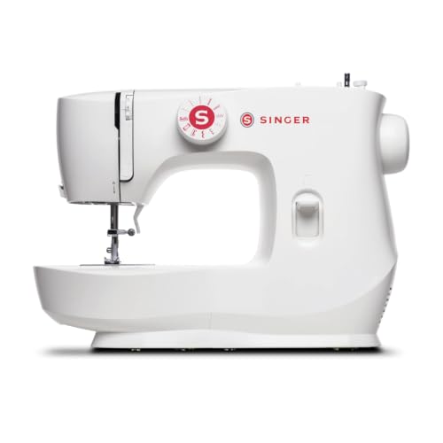 SINGER® MX60 Lightweight & Portable Sewing Machine with Accessory Kit & Foot Pedal | 6 Built-In Stitches Deliver 57 Stitch Applications | LED Light & 4-Step Buttonhole | Great for Crafts & Mending