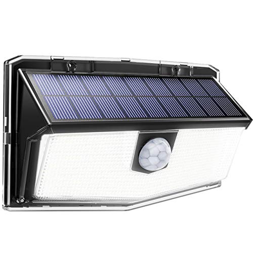 IP67 Waterproof 160 LED Outdoor Solar Motion Sensor Light Cold White 1 Pack