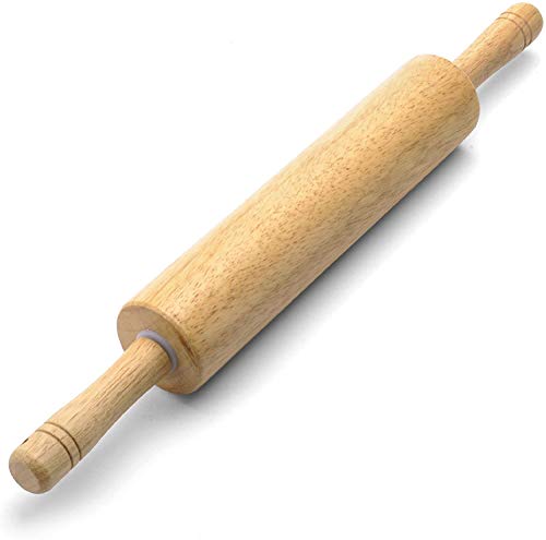Book Cover HelferX 17.6'' Long Wooden Rolling Pin (Large)