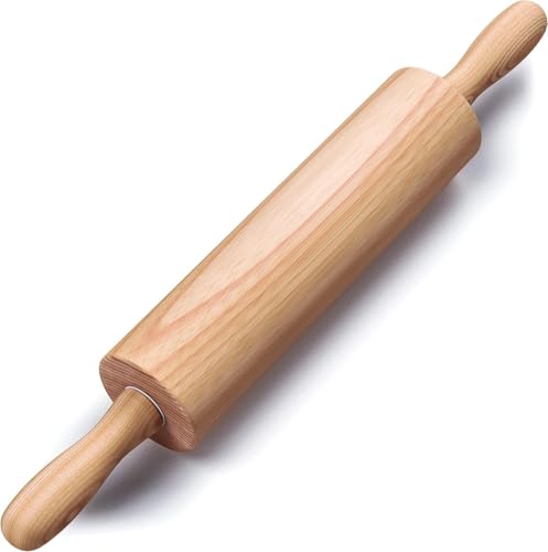 HelferX 17.6'' Long Wooden Rolling Pin (Large)