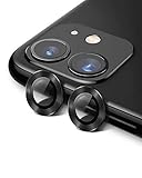 [2 PACK]SINTIA Camera Lens Protector for Iphone 11(6.1"),Screen Protector W/Tempered Glass,Ultra Thin High Definition Bubble-Free Scratch-Free Fingerprint(Black)