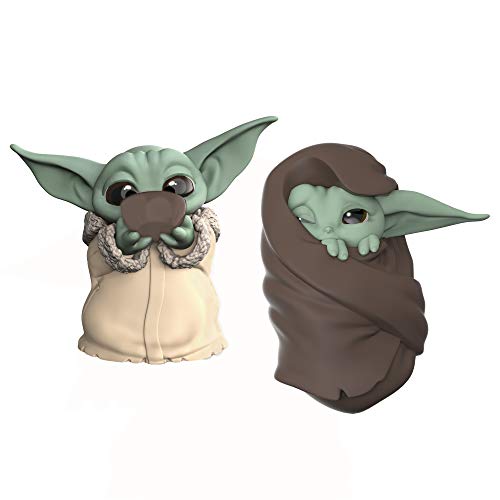 Book Cover Star Wars The Bounty Collection The Child Collectible Toys 2.2-Inch The Mandalorian â€œBaby Yodaâ€ Sipping Soup, Blanket-Wrapped Figure 2-Pack