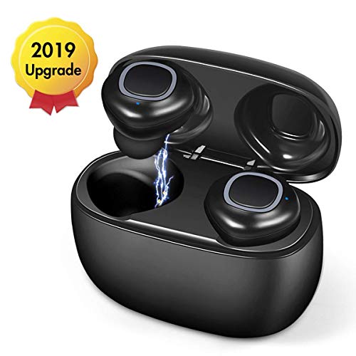 Book Cover Wireless Earbuds, 3D Stereo Sound Wireless Headphones Touch Control Wireless Sport Earbud with Breathing Mini in-Ear Sports Earphones Noise Cancelling Headsets, Bluetooth Earbuds Upgrade 5.0