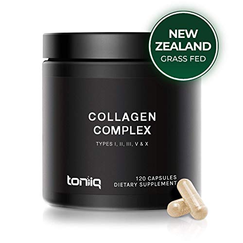 Ultra High Strength Multi Collagen Pills (2100 mg - Type I, II, III, V & X) - Grass-Fed from New Zealand and Wild-Caught from Norway - Collagen Peptides Protein Blend for Hair, Skin and Joints