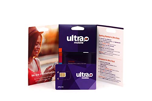 Ultra Mobile Triple Cut SIM Card Starter Kit - No Contract - Compatible with GSM Networks (T-Mobile)