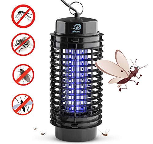 Book Cover NIKAND Bug Zapper Electric Mosquito Killer Lamp - Insects Killer for Indoor & Outdoor Fly Pests Attractant - Bug Zapper Table Top Electric UV Light Trap Insect - Pest Control Grid Electronic Patio
