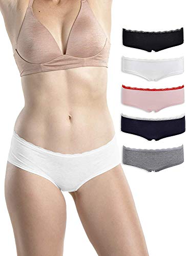 Emprella Boyshort Underwear for Women, Multi Pack Womens Cotton Panties Boy Shorts Slip