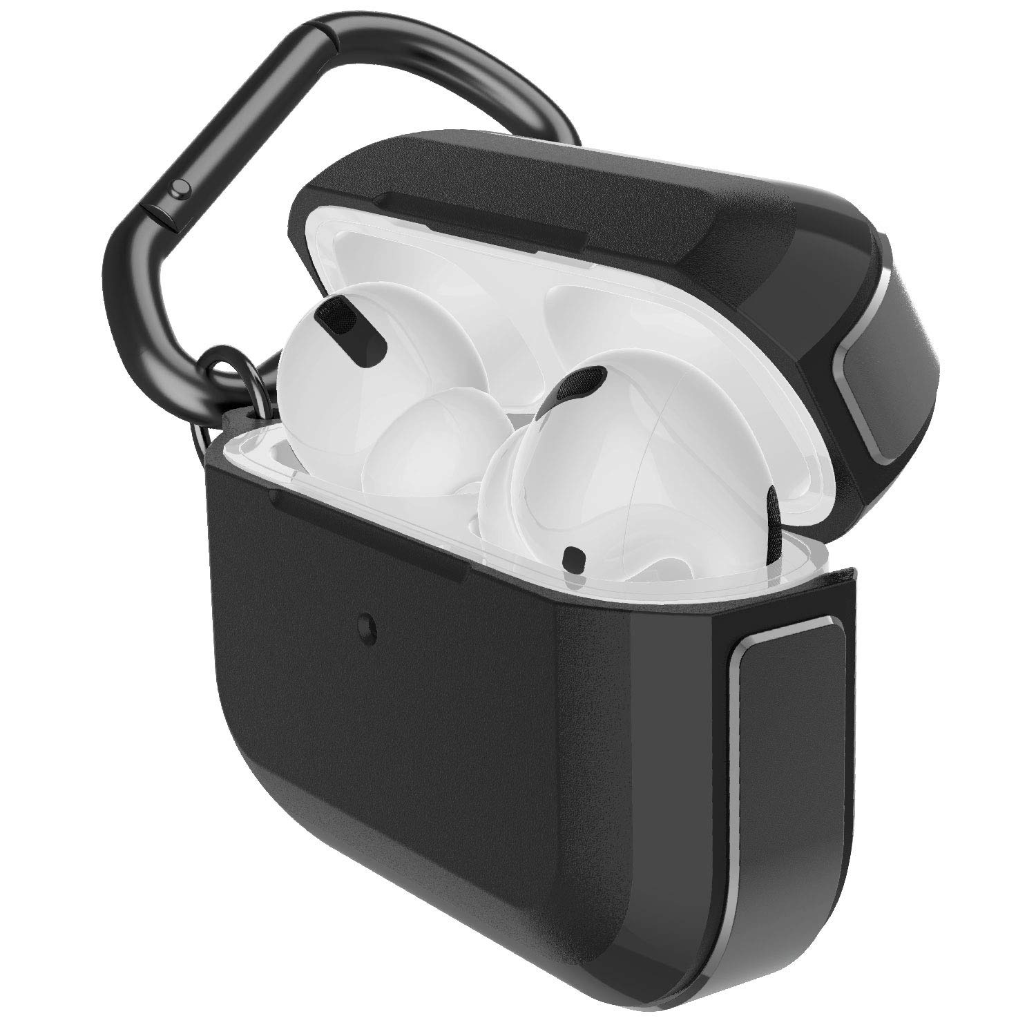 X-Doria Raptic Trek Series, Apple AirPods Pro Case (Formerly Trek) - Anodized Aluminum, TPU, and Polycarbonate Protective Case for Apple AirPods Pro, (Black)