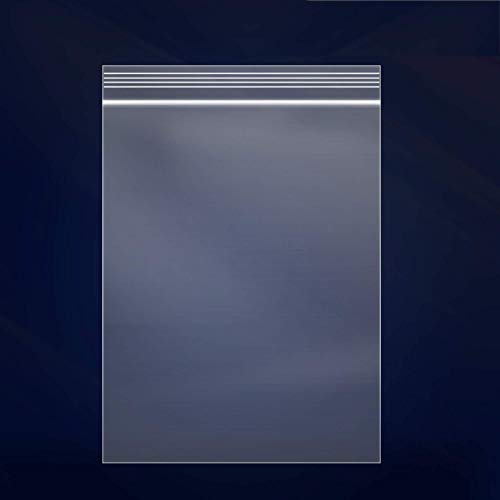 200 Count - 2 Mil Clear Plastic Reclosable Zip Poly Bags with Resealable Lock Seal Zipper for Photo, Jewelry, Bakery, Treats, Party Favors