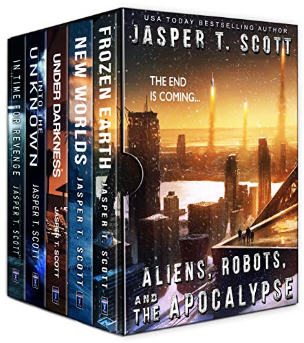Book Cover Aliens Robots and The Apocalypse (A Five Book Bundle) (Jasper Scott Box Sets)