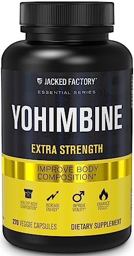 Yohimbine Extra Strength Supplement 2.5mg, 270 Capsules - Premium Yohimbe Bark Extract Supplement for Experienced Users - Body Recomposition, Energy & More - Zero Fillers - 270 Veggie Capsule Pills