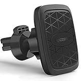 Lipizzaner Car Phone Mount, Magnetic Phone Car Mount, Air Vent Phone Holder for Car, One Hand Operation and One Second Installation, Strong 6 Magnet Suction, with 4 Metal Plates - Black