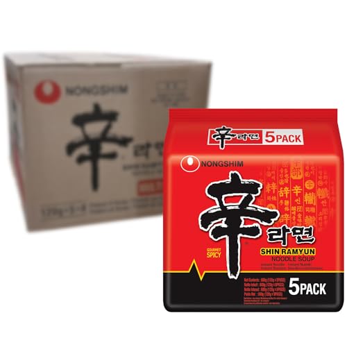 NONGSHIM Instant Noodle Shin Ramyun, 120 G - Pack of 40