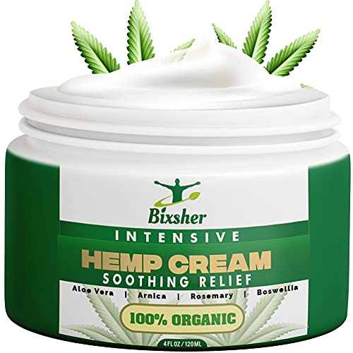 Book Cover Hemp Cream | Muscle & Joints Soothing Relief Cream | Intensive Natural High Strength Formulation Hemp Extract | MSM, Arnica & Menthol | Discomfort in Feet, Knees, Back, Neck, Shoulders