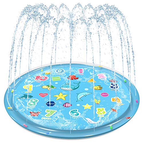 Book Cover Jasonwell Sprinkler for Kids Splash Pad Play Mat 60