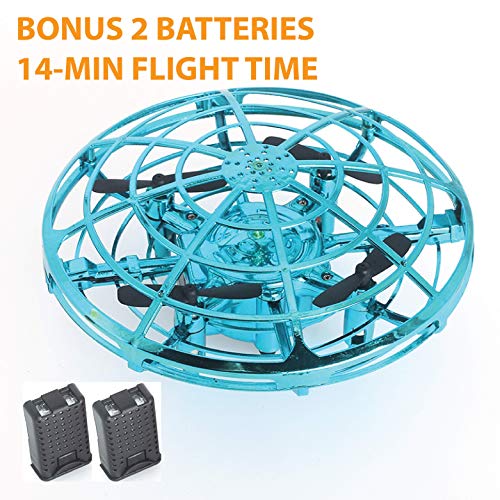 Book Cover Hand Controlled Mini Drone by Gaduge â€“ The Best Kidâ€™s Drone â€“ Safe and Durable Cage Drone with Sensors for Hands-Free Flying â€“ LED Lights for Night Flights â€“ 3 Fun Colors + Extra Battery