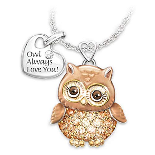 Foulon Unisex Rhinestone Alloy Necklaces Cartoon Animal Combination Pendant Necklace Necklaces