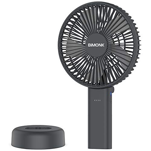 Book Cover BIMONK Biggest Handheld Fan, 6Inch Battery Operated Fan, 4000mAh Battery Pack Function, 5-34H Work Time, Enhanced Airflow, 6 Setting, Foldable, Fast Charge, with Base, For Outdoor