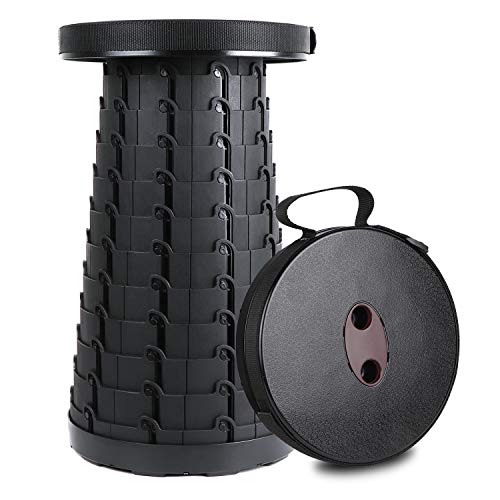 Folding Stools for Camping â€“ Seanme Portable Telescoping Stool, Sturdy Retractable Stool for Picnics Camping Fishing Hiking Garden BBQ Kitchen Max Load 330lbs