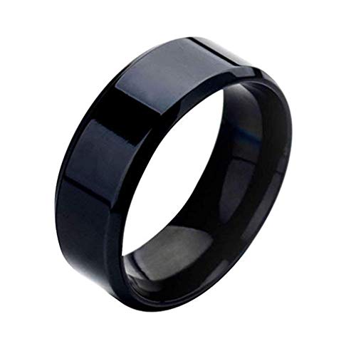 Panfinggin Big Sale for Valentine's Day Women's Men's Fashion Stainless Steel Spinner Ring Wedding Band Ring, 5-13 (US)