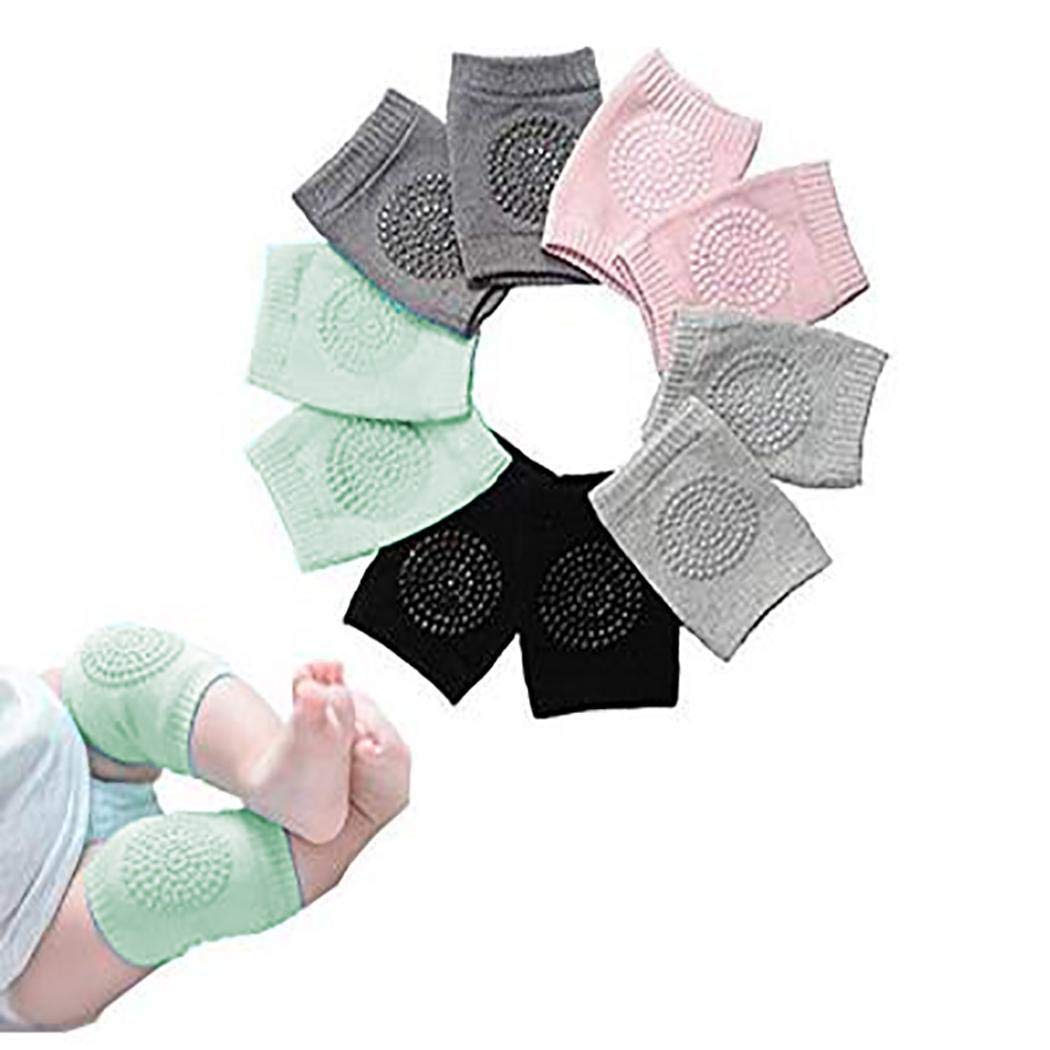 Junnire Kids Knee Guards Baby Non-Slip Crawling Sports Protective Gear Socks