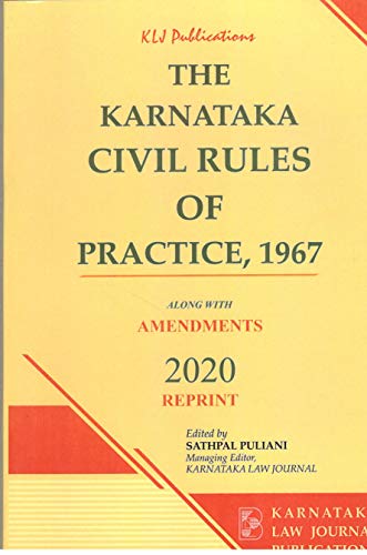 THE KARNATAKA CIVIL RULES OF PRACTICE , 1967 (ENGLISH)