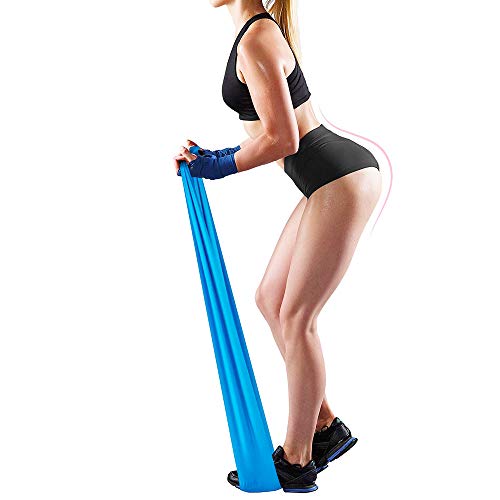 Voxpree Elastic Exercise Bands for Gym Workouts, Stretch Training, Physical Therapy, Yoga, Pilates, Rehab, 5 ft. Long Stretch Bands