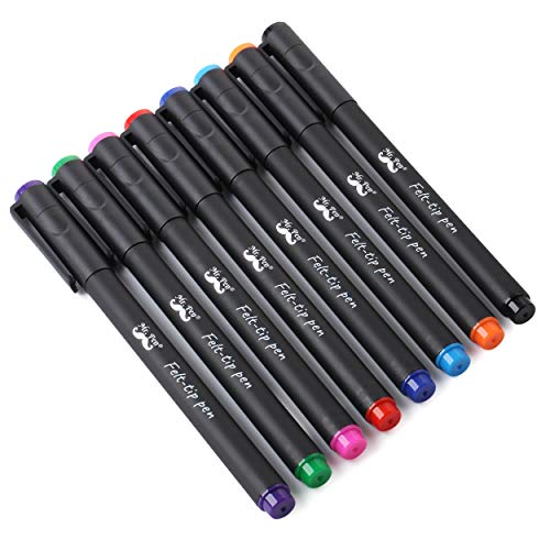 Book Cover Mr. Pen- Pens, Felt Tip Pens, Colored Markers, Pack of 8, Pens for Journaling, Journaling Pens, Felt Pens, Planner Markers, Pens for Bullet Journaling, Journal Markers, Flare Pens, Felt, Assorted Pens