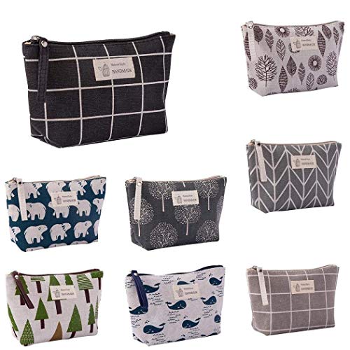 Book Cover Cotton And Linen Large-Capacity Cosmetic Bag Multi-function Travel Cosmetic Bag