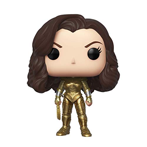 Book Cover Funko 48220 Pop! Heroes: DC WW84 - Wonder Woman (Metallic Golden Armour, No Helmet or Wings Special Edition) #332