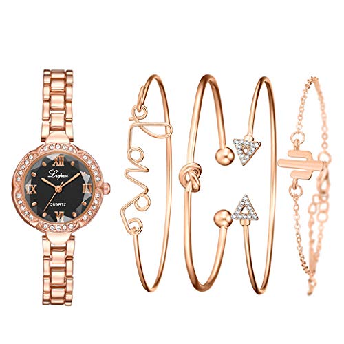 Book Cover iPOGP Women Watchs Diamond Dial Bracelet Watch Crystal Strap Watchs Analog Wrist Quartz Luxury Watchs