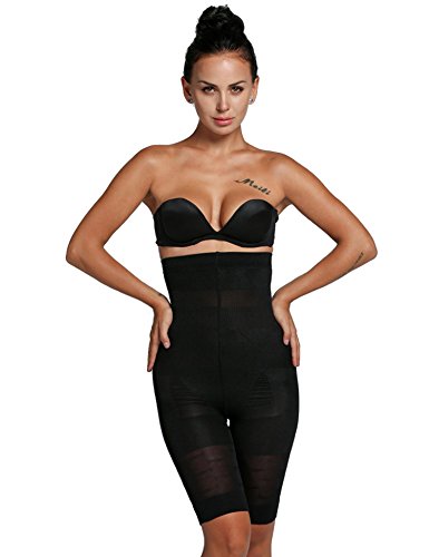 Trenlp Women Sexy High- Cuts Beauty Slimming Shapewear Fat Burning Slim Shape Bodysuit & Pants Thigh Slimmers S-3XL