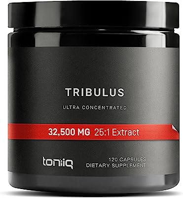 Book Cover Ultra High Strength Tribulus Capsules - 95% Steroidal Saponins - 1300mg Concentrated Extract Formula for Testosterone - 120 Caps