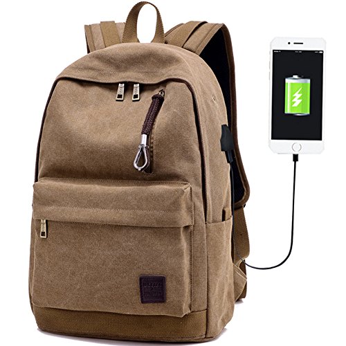 Book Cover Laptop Backpack for Men & Women,College School Notbook Computer Bookbag with USB Charging Port Lightweight Travel and Business Shoulder Hiking Backpack