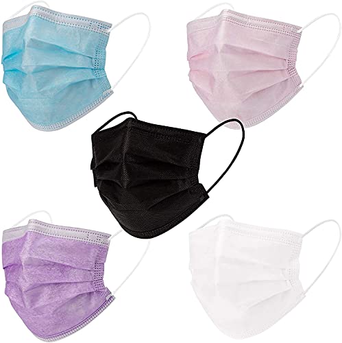 Disposable Face Masks - 3-Ply Breathable & Comfortable Filter Safety Mask - 50 PCS - For Home & Office