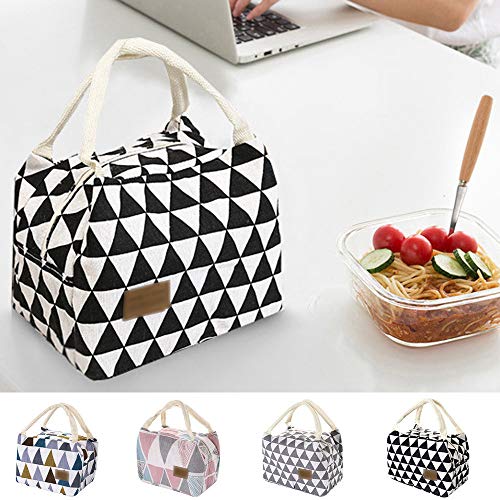 Book Cover Louyue Lunch Bags for Women Insulated Fashionable Lunch Box Large Adult Lunch Bag for Work 21 X 14 X 15 cm