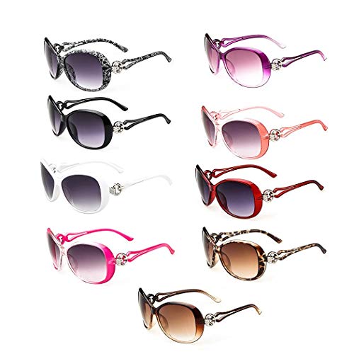 Alishebuy Vintage Polarized Sunglasses for Women Classic Designer Style UV400 Protection