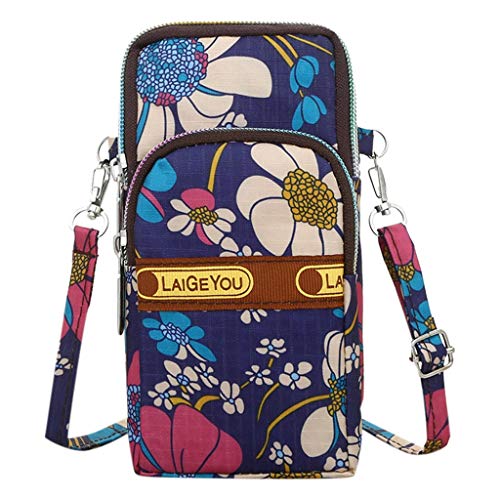 Amober Fashion Women Neutral Waterproof Nylon Zipper Cartoon Students Outdoor Sports Arm Bag Phone Bag Shopping Shoulder Bag