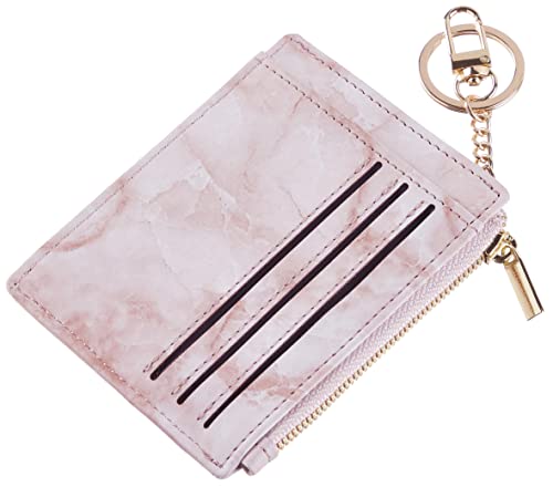 Sodsay Card Case Slim Front Pocket Wallet for Women Credit Card Holder with Keychain