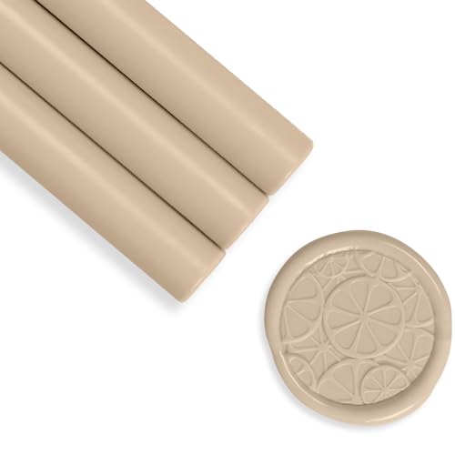 UNIQOOO Arts & Crafts Metallic Antique Gold & Copper & Green & Sample Glue Gun Sealing Wax Sticks for Wax Seal Stamp