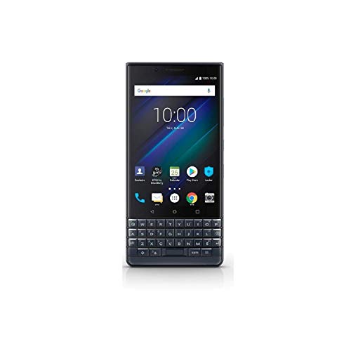 BlackBerry KEY2 LE (Lite) Dual-SIM (64GB, BBE100-4, QWERTY Keypad) (GSM Only, No CDMA) Factory Unlocked 4G Smartphone (Slate/Space Blue) - International Version