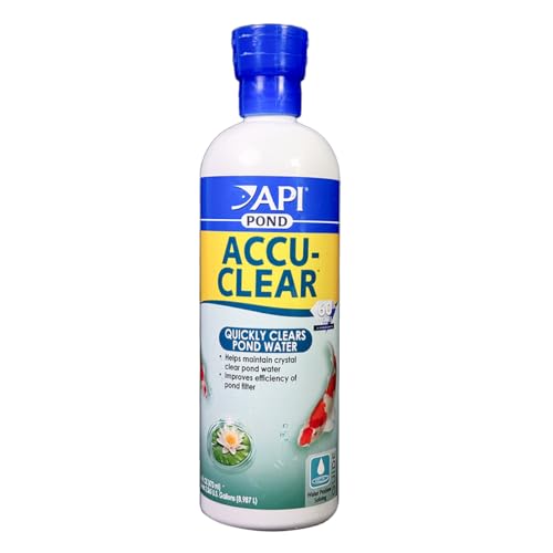 API Pond ACCU-Clear Water Clarifier, Quickly Clears and maintains Clear Water, Helps Filters Function More efficiently by clumping Tiny Suspended Particles, Use Weekly or When Water is Cloudy