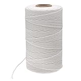 G2PLUS 100M White Cotton String Twine, 2MM Cotton Bakers Twine, 3 Ply Craft Cotton Thread Durable Twine Perfect for Baking, Butchers, DIY Crafts and Handmade