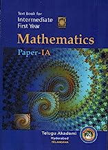 Textbook For Intermediate First Year - Mathematics Paper - IA [ ENGLISH MEDIUM ]