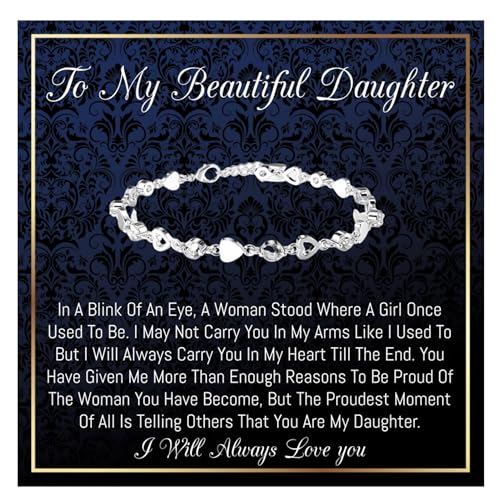 Onepurposegifts I Love You Bracelet - Daughter Gift, Birthday Gift