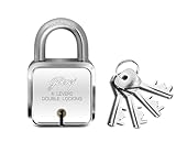 Godrej Square Padlock 6 Levers - 4 Keys
