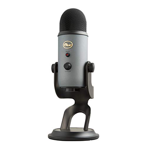 Book Cover Blue Yeti USB Microphone for Recording, Streaming, Gaming, Podcasting on PC and Mac, Condenser Mic for Laptop or Computer with Blue VO!CE Effects, Adjustable Stand, Plug and Play - Slate