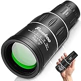 16X52 Monocular, Birthday Gifts for Men Dad Husband Him, Telescope High Powered for Adults, 2023 Power Prism Compact Monoculars for Adults Kids, Gadgets for Men, Valentines Gifts Ideas
