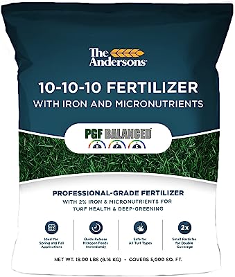 The Andersons PGF Balanced 10-10-10 Fertilizer with Micronutrients and 2% Iron (5,000 sq ft)