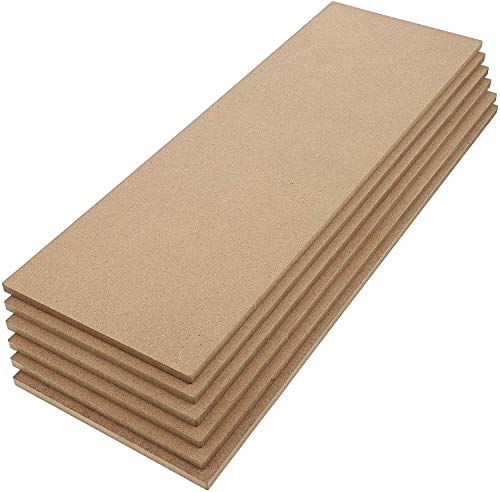 AmericanElm 5.5 mm MDF Board Sheet (5 x 15 Inch) 6 Pcs Hardboard Sheets for Art and Crafts